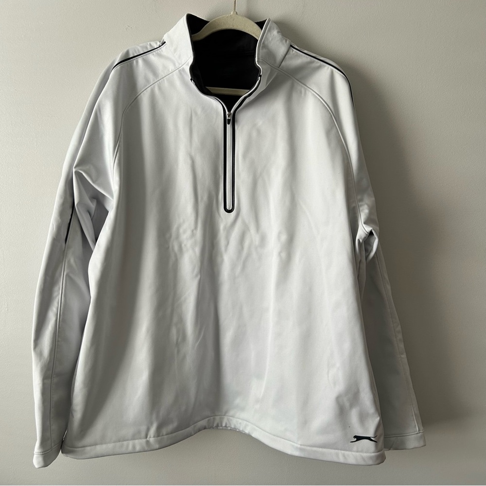 Slazenger pullover quarter zip fleece lined windbreaker 2X